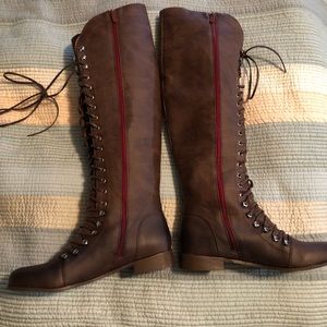 Tall Lace up BRAND NEW never worn knee high boots